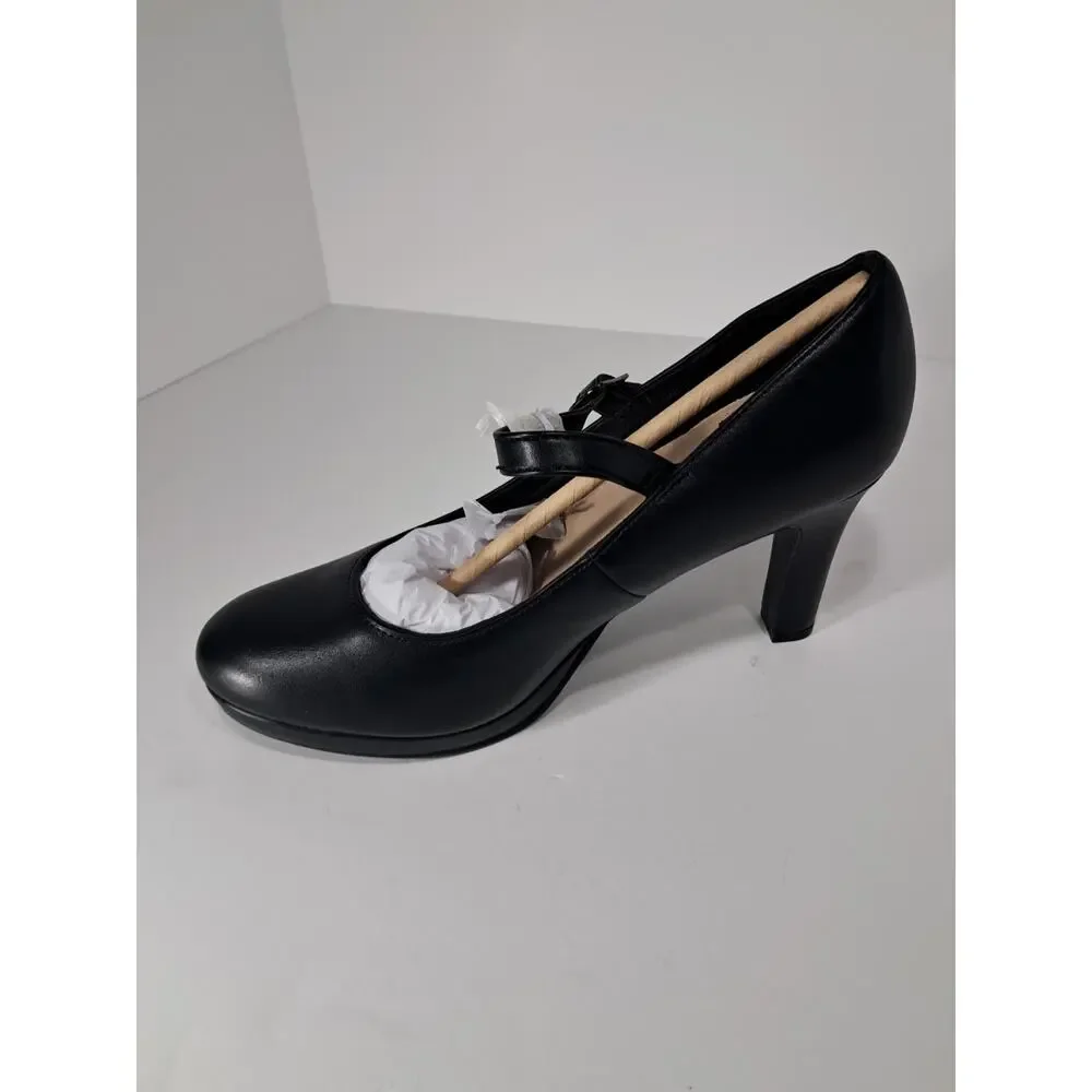 Dream Pairs Low Chunky Heel T-strap Mary Jane Dress Wedding Pump Black Size 7.5